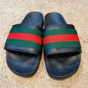 Italian Slides with Red and Green Stripes